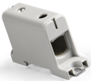 Hargnemisklemm Al/Cu UK50/1A, 1P (2holes) 2.5-50mm² 145/160A 1000VAC/ 1500VDC, Hex5 4Nm 2.5..4mm²/ 12Nm 6..50mm², TS35, MaxPro, hall