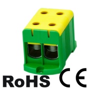 Hargnemisklemm UK150/2PE, 1P (4ava) 35-150mm² 290/320A, TS35, paigaldusplaat, MaxPRO, koro