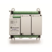 2080-L20E-20QWB « Programmable I/O Controller Micro820, input 12x 24VDC| 4AI config. W. thermistor voltage reference out ^7RO ^1AO, Ethernet Port ^RS-232/485, RTC, MicroSD card, 2plug-in slots