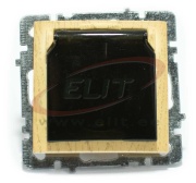 Pistikupesa Touran, mehh.| 2P+E Schuko lapselukk, kaas, 16A 250VAC, süvis, vaher