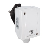 Air Flow Sensor Rheasgard KLGF-1, 24VAC/DC, range 0,1...30m/s, 0..10V, 3-wire, EL=130mm, incl. montage flange, auto Reset, IP65