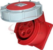 Kilbipesa, 3P+N+E 32A 415VAC, otse, IP67, MaxPro, punane
