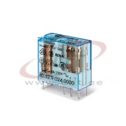 Relay 40.52, 2CO (DPDT) 8A 250VAC, cv 230VAC, 5mm pin pitch, PCB mount, TS35 sockets (95.05/55/P5/85.3/95.3/65)