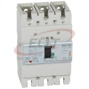Kompaktkaitselüliti DPX³ 250, 200A 3x 415VAC 25kA, short-circuit protection 0.8..1In, overload protection 5..10In, incl. screws/ bar clamps/ lugs screws, panel mount