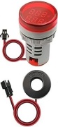 Ampermeeter XB7 Monolithic, ø22.5mm, 1.8A..100AAC, IP65, punane