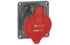 Panel-Mount Flange Socket Hypra, 3P+E 16A 415VAC, plastic, IP44