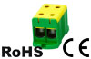 Hargnemisklemm UK150/2PE, 1P (4ava) 35-150mm² 290/320A, TS35, paigaldusplaat, MaxPRO, koro
