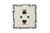 Andmesidepesa Touran, 2x RJ45 cat.5e, süvis, Nilson, beež