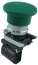 e-Stop surunupp , D40 green mushroom, turn » release, ø22.5mm, 1NO 10A 250VAC, IP40