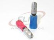 Bullet Disconnector Kog m 5 g, insulated, 4..6mm² 300V, D5mm, -25..75°C, PVC, brass, 100pcs/pck, yellow