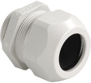 Cable Gland M16x1.5, ø4..8mm| ISO16 with surface seal and locking nut mounted, PA, HF, IP68, silver grey