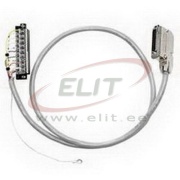 Pre-Wired Cable 1492, shielded, 20 conductors, 22AWG, 2A 300V 80°C, 1769-RTBN18, AIFM 25pin D-shell, L2.5m