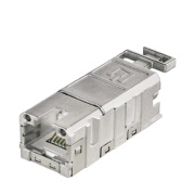 Keystone Jack RJ45 Insert IE-BI-RJ45-FJ-A, EIA/TIA-586A, Cat.6A/ Class EA, zinc diecast, Weidmüller