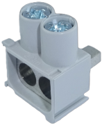 Feed-in Terminal AS/2x25 SNK, Al/Cu 2x 25mm² 63A 690V, grey