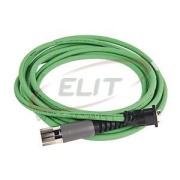 Feedback Cable 2090 Kinetix, SpeedTec DIN (motor end) » D-Sub (drive end), 600V, 25m industrial TPE cable 15x22AWG D0.38-in., green