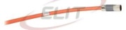 Single Motor Cable 2090 Kinetix, SpeedTec DIN (motor end) » flying-lead (drive end), 1000V, 6m industrial TPE cable 8x14AWG D0.59-in., Allen-Bradley, orange