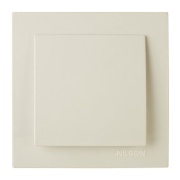 Blank Cover Touran, flush mount w. frame, Nilson, beige