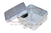 Junction Box FD7/ K8, 75x75x35mm, PE flame retardant, 7x VR20, M20, IP55, grey