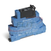 Solid-state Interface Relay Coupler 38.31., 1NO 5A 24VDC, cv 24VDC sensitive, LED ^diode, W14mm, TS35