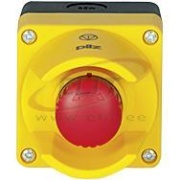 e-Stop PIT es Set5s-5 s, push button turn-to release, protective colar, contact block w. monitoring, SM housing, 2NC, -25..55°C, IP65, Pilz