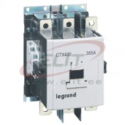 Contactor CTX³ 400, 147kW 265/300A 3x400VAC, aux. 2NO, 2NC 16A 240VAC, cv 100..240VAC/DC, panel mount, Legrand