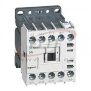 Mini Contactors CTXmini, 2.2kW 6/20A 3x400VAC, 1NO 10A 240VAC, cv 24VDC, TS35 ^panel mount