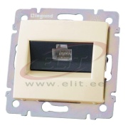 FM Socket Valena, mech.| RJ45 cat.6 UTP, spring clamp, Legrand, beige