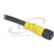 DC Micro Cordset Guardmaster 889D, M12 8pin socket » M12 8pin plug, 1.5A 30VAC/36VDC, -20..80°C, 2m PVC cable, IP65, NEMA4