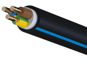 Power Cable CYKY-J, 3x2.5mm² 450/750V -15..70°C, 100m/pck, black