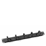 Cable Management Panel 10-in., 1U 3rings, metal, black