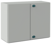 Enclosure E COR, 1200Wx1000Hx300D, plain double door, mounting plate, 2x gland plate 310x110, 1x lock w. ø3mm double bar key, rod system, C3M| epoxy resin layer, IP55 IK10, Nema4, grey