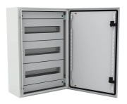 Chassies ECMI, 2x 16M, 400Wx400H, incl. frame, front panel w. modular slots, zincpassivated TS35, mounting accessories, C3M| epoxy resin layer, grey