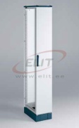 Cable Entry Cabinet ENUX, 300Wx2000Hx500D, frame, blank door, rear panel, lever-operated double bar locking w. 3mm double-bit insert, modular, adj. cable entry w. sealing gasket, C3M| epoxy resin layer, IP55 IK10, NEMA12, ETA, ocean blue/ grey