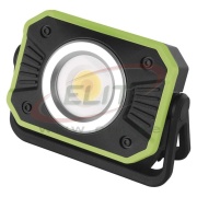 Rechargeable COB LED Work Floodlight P4542, 900lm, with magnet and hook, USB Type-C | Battery  2× 2000mAh/3.7V | powerbank  USB-A , with USB cable,  IP65, black-green, Emos