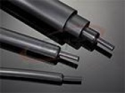 Heat Shrinkable Tubing HRTM, medium wall, hot melt adhesive, 85/25mm (wall thick 2.8mm), polyolefin -55..110°C/ +120°C co-extrusion, UV resistant, L1.22m/pce, black