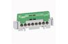 PE-Terminal Block, 1x 6..25mm² + 16x 1.5..16mm², 100A 400V, touch-proof, Legrand, green