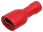 Disconnector Con vv 2.8 r, fully insulated, female, 0.5..1.5mm² 300V, tab 0.8x2.8mm, -25..75°C, PVC ^brass, 100pcs/pck, red