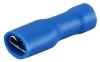 Disconnector Con vv 2.8 b, fully insulated, female, 1.5..2.5mm² 300V, tab 0.8x2.8mm, -25..75°C, PVC ^brass, 100pcs/pck, blue