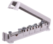 Equipotential Busbar POT 25/V, base, cover, strip 30x4mm/ conductor ø8..10mm, ø50mm², ø6mm², 6x 6..25mm²