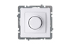 Dimmer Touran, mech.| ill., 1000W, fuse, flush mount, Nilson, white