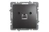 Socket Touran, mech.| RJ45 cat.5e, flush mount, Nilson, anthracite