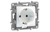 Socket Niloe, mech.| 2P+E Schuko, shutters, 16A 250VAC, 2.5mm², white
