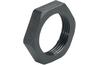 Locknut Synthetic, M20x1.5, wrench 26mm, thread 6.5mm, -40..100°C, glass fiber reinforced polyamide, HF, Agro, black