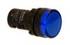 Pilot Light D22, LED, ø22.5mm, 230VAC, IP65, blue