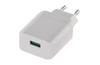 Power socket adapter USB charger 100..240VAC 50/60Hz / 1x USB type-A QC 3.0 (5..12VDC/1.5..3A/18W), white, Emos